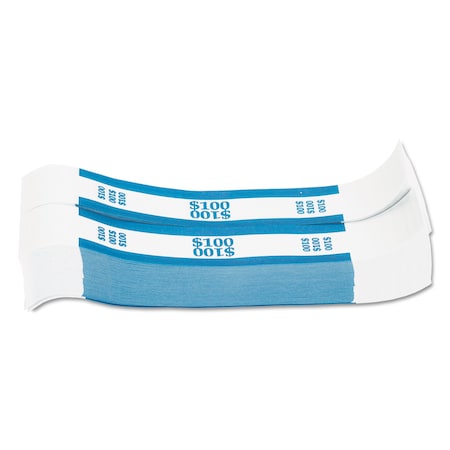 Coin-Tainer Currency Strap, 100, Blue, PK1000 216070C08